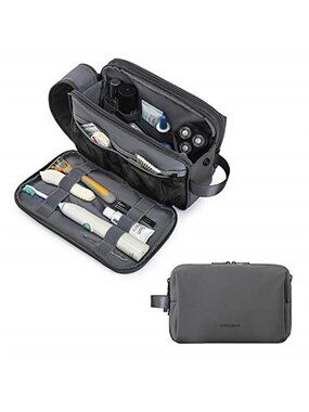 Mens Travel Toiletry Bag Hanging Dopp Kit Water Resistant Shaving Organizer